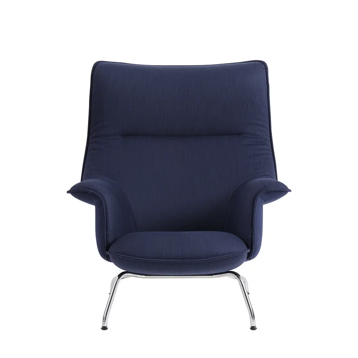 Muuto - Doze Lounge Chair, Drehgestell anthrazit-schwarz / Bezug cognac (Refine Leder)