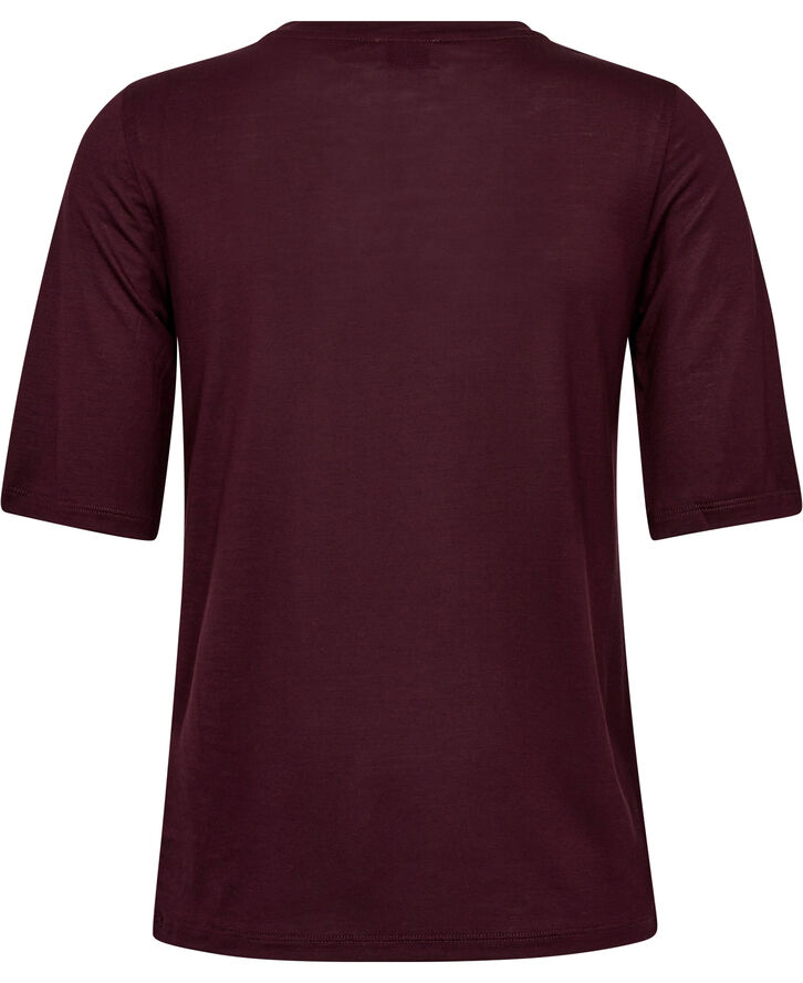 Filippa K Elena Tee Burgundy