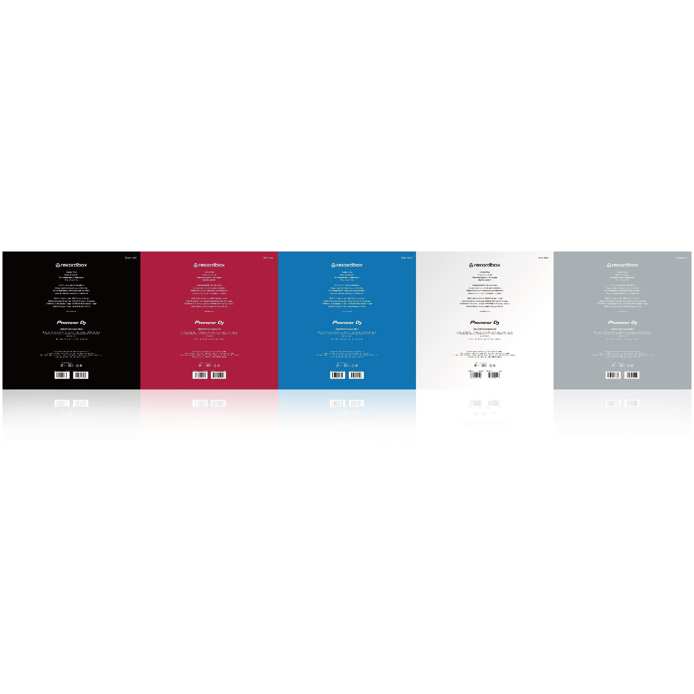 Pioneer DJ RB-VD2-K rekordbox Control Vinyl zwart (set van 2)