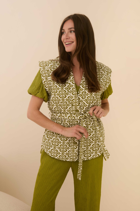 Lofty Manner groene dames gilet