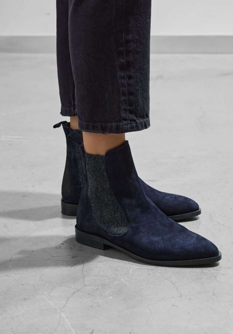 blauwe stefano lauran enkellaarsjes s3283