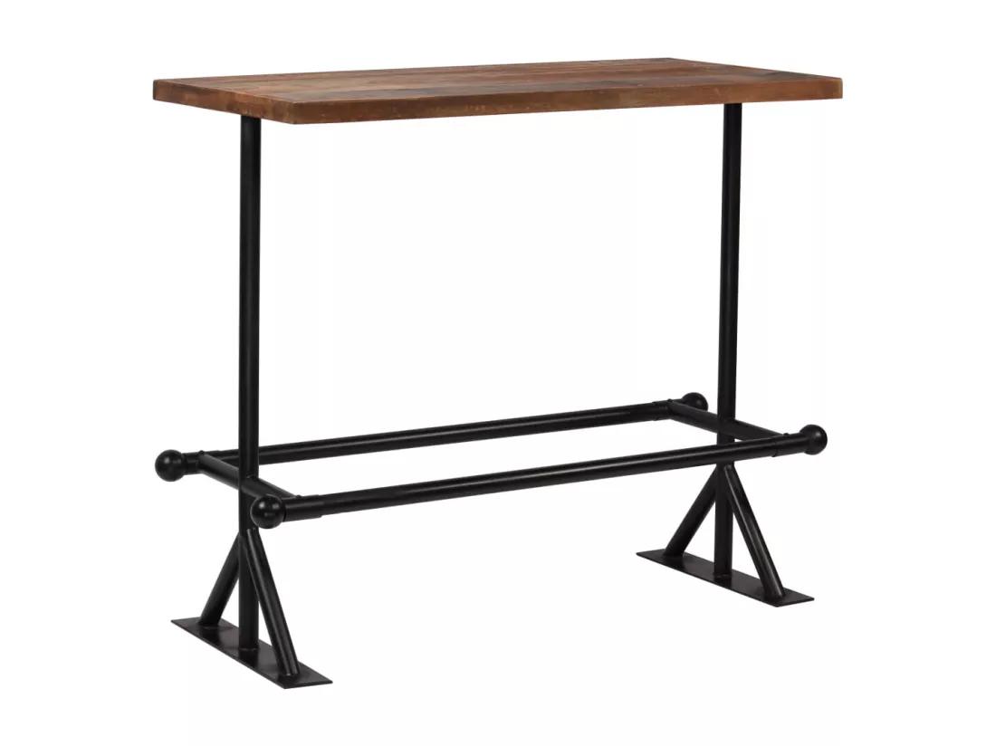 Mobilier de bar 5 pcs Bois de récupération massif