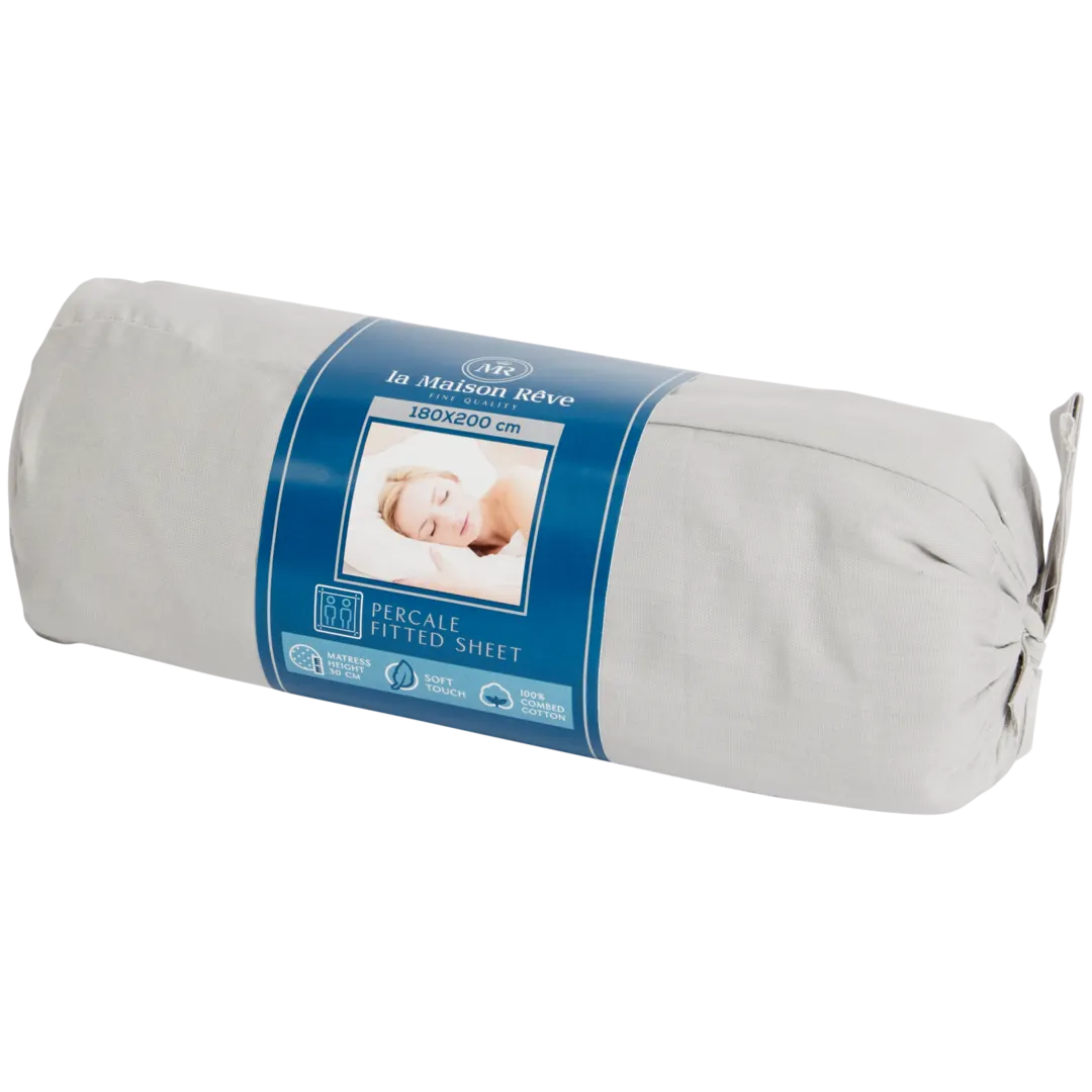 La Maison Rêve percale hoeslaken 180 x 200 cm | diverse varianten