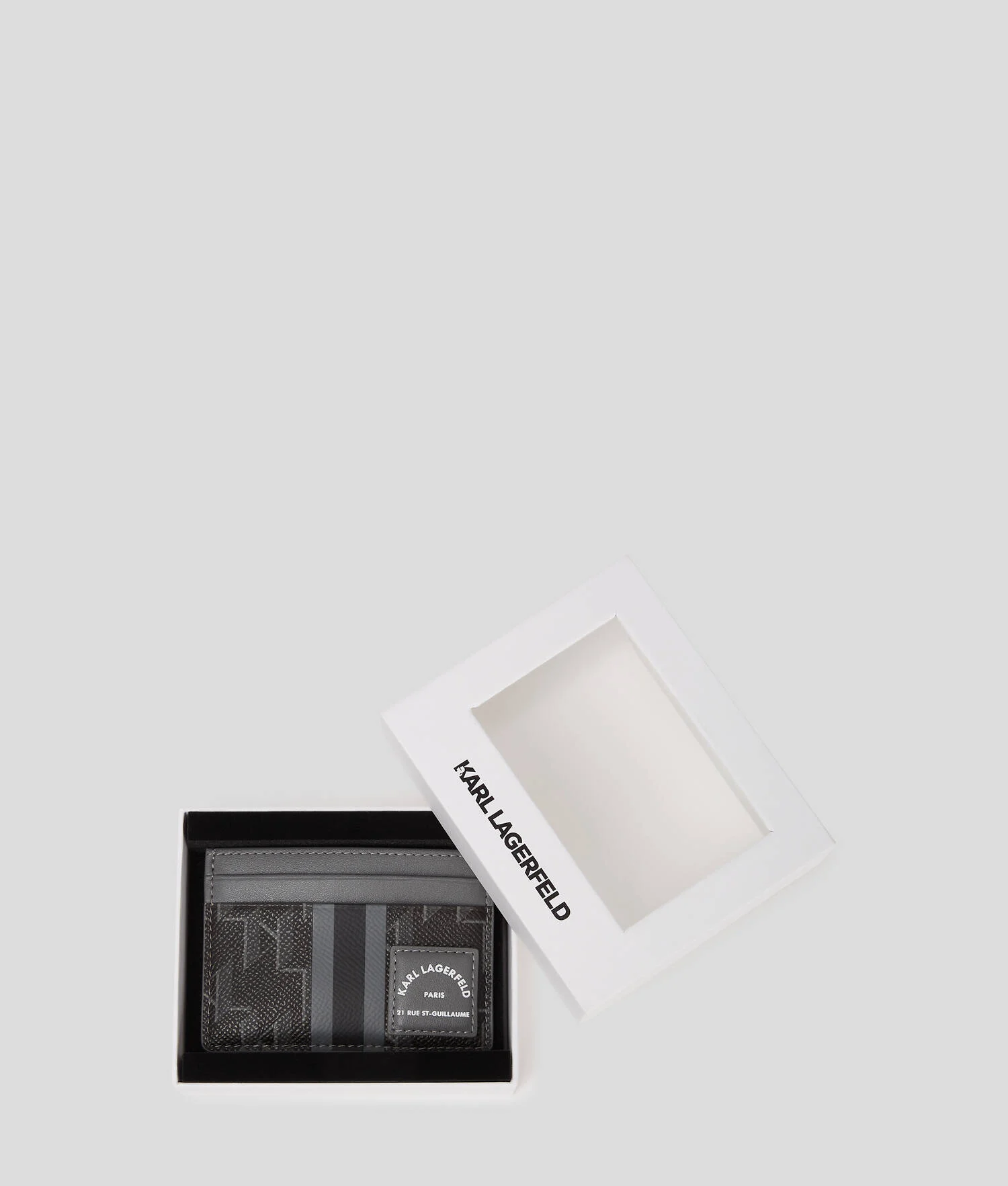 PORTE-CARTES K/KANVAS - Noir/Gris