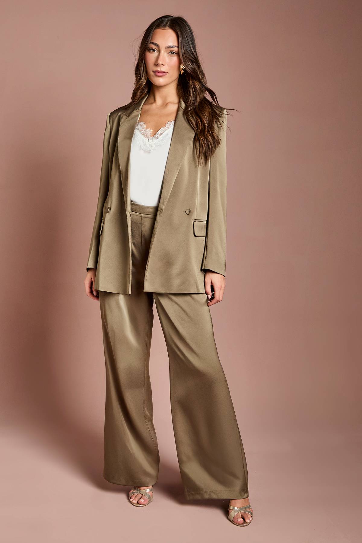 Coast Pantalon Évasé En Satin