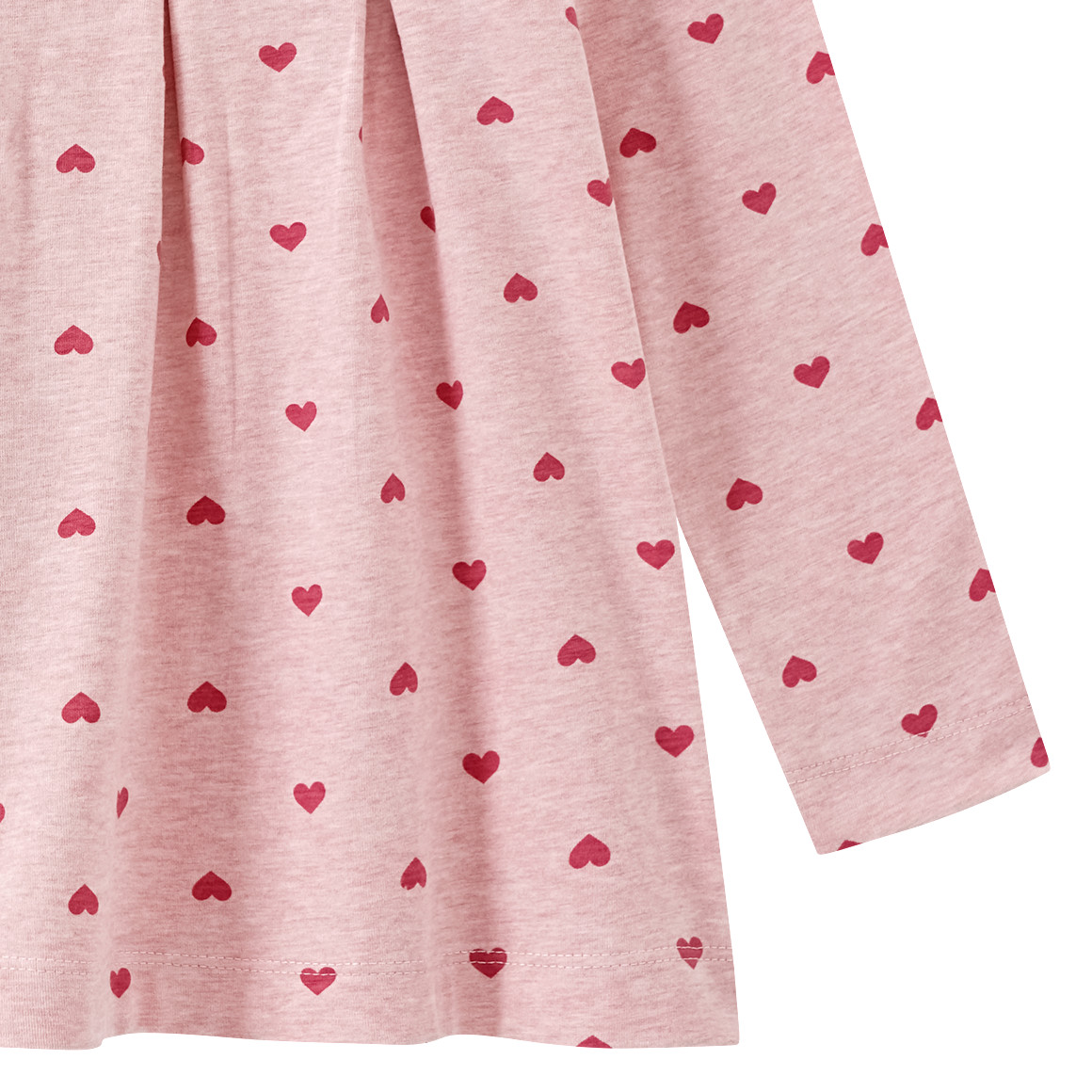 Topolino Mädchen Langarmshirt mit Herz-Allover rosa
