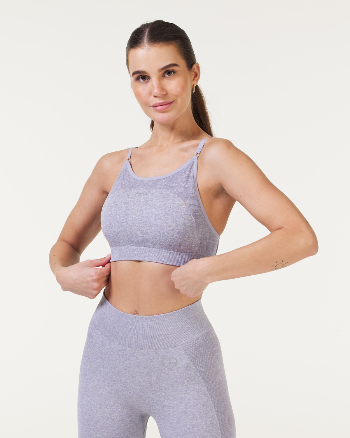 Bumpro Power Up! Bra Grey Melange