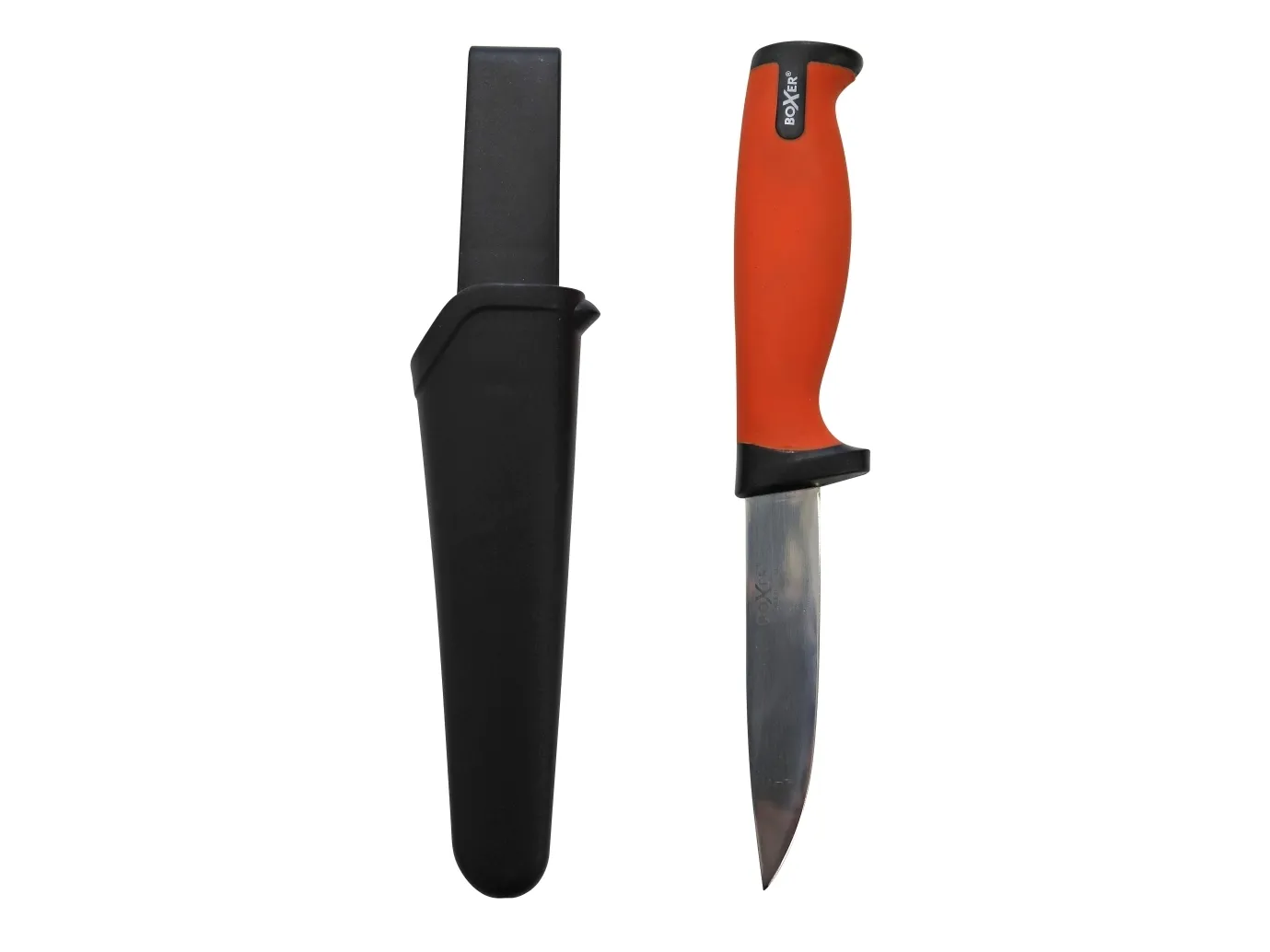 Boxer® lystfiskerkniv med skede 100 mm rustfri