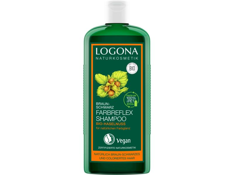 Logona Shampoo Farbreflex Braun-Schwarz 250 ml Natürliches, farbintensivierendes Shampoo