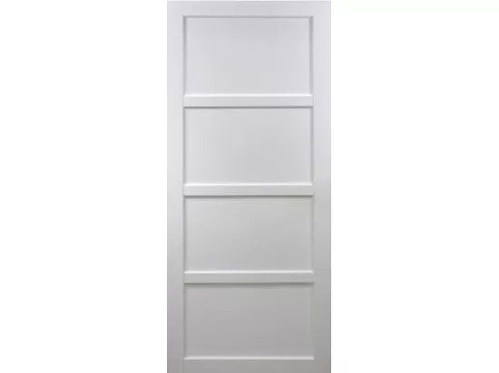 Porte Coulissante Tamera Blanc 4 Panneaux H204 X L63avec Rail Alu Gd Menuiseries