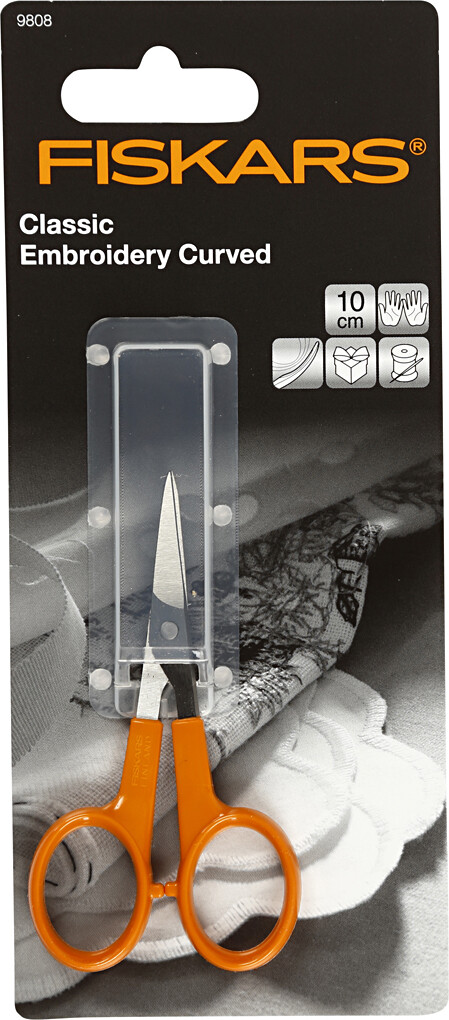 Fiskars - Classic Præcisionssaks - Kurvet Spids - L 10 CM - 9808