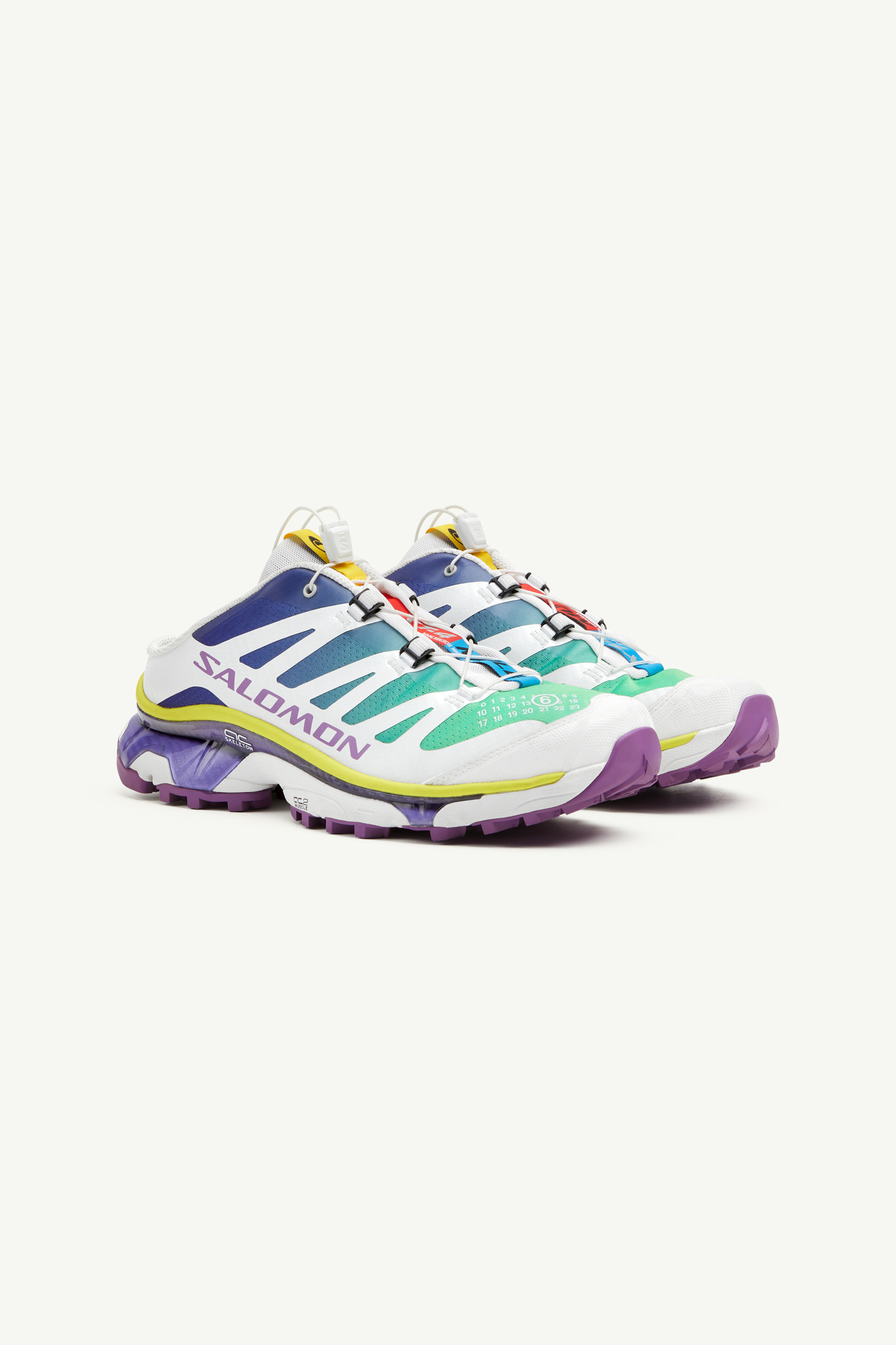 Mules MM6 Maison Margiela x Salomon XT-4 Bleu spectre/Blanc/Bouquet de printemps