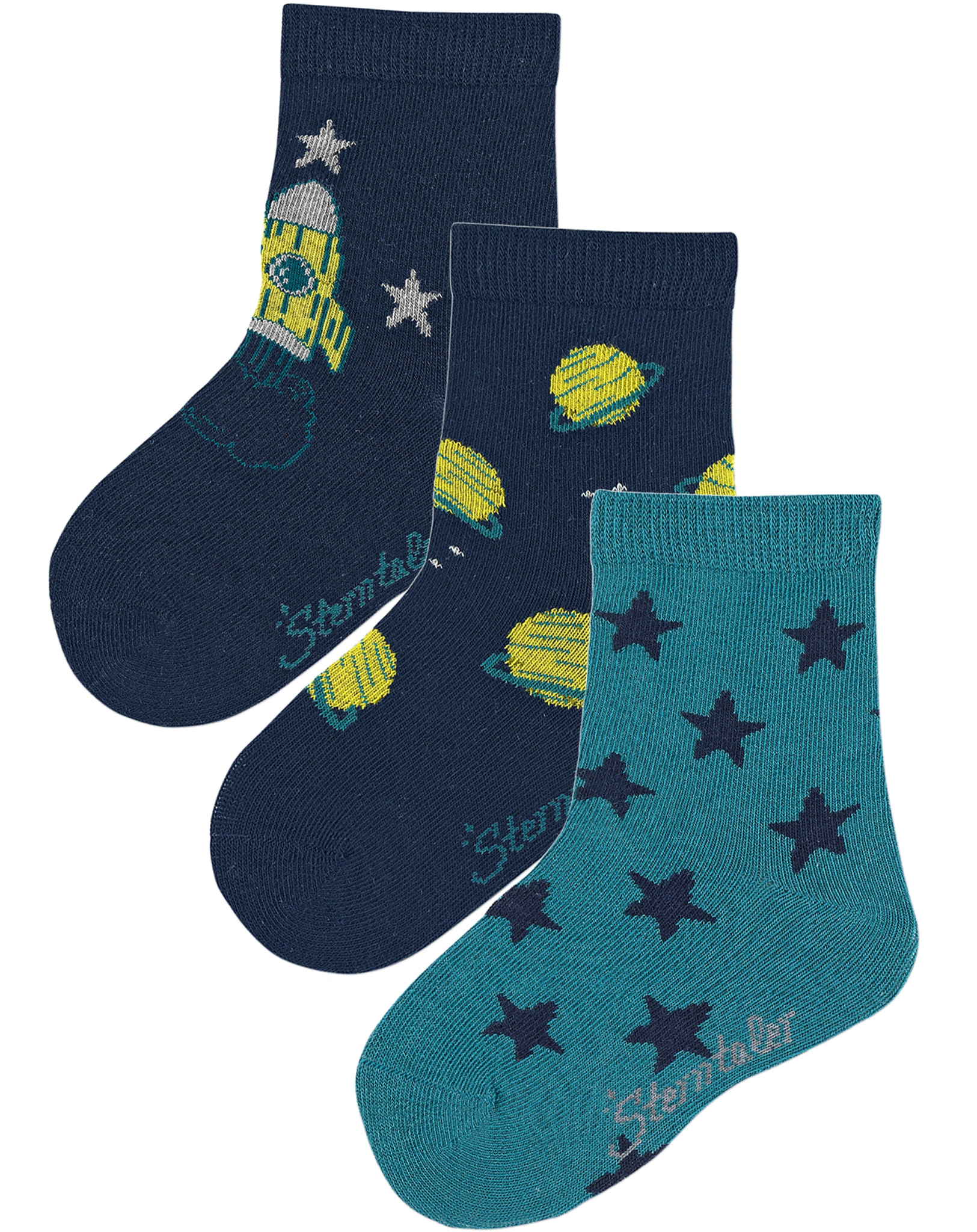 Socken WELTRAUM 3er-Pack in marine