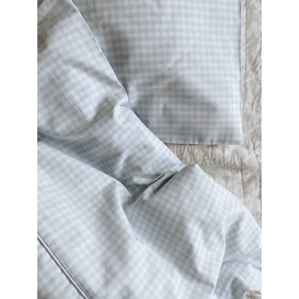 Køb Lalaby Blue Gingham Classic Sengetøj
