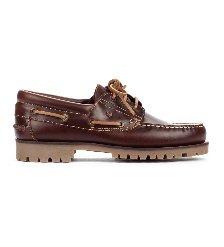 Sapatos náuticos Martinelli Austin em couro marrom
