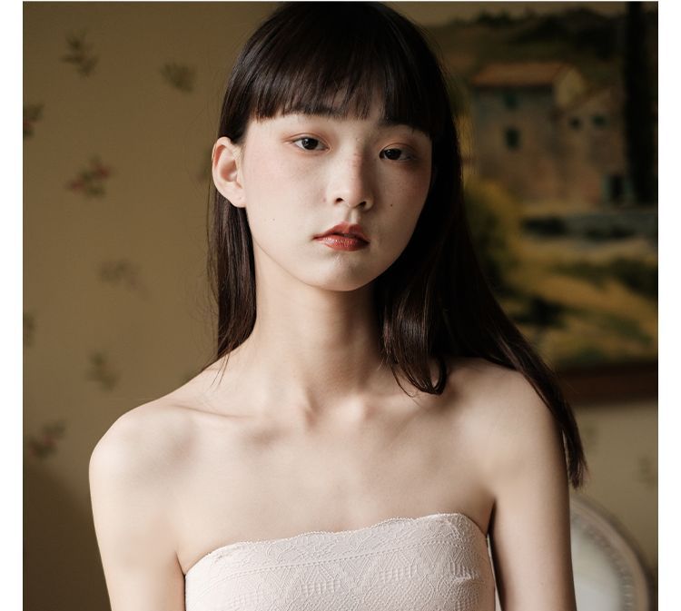 Sithon - Strapless bh zonder beugels van kant