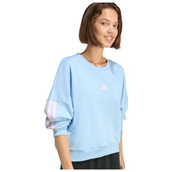 adidas - Women's 3-Stripes French-Terry Sweatshirt - Pull