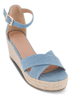 B&CO Damesandal med hæl Blå 4214102351