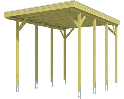 Enkele carport SKAN HOLZ Friesland 397x555 cm dompelgeïmpregneerd