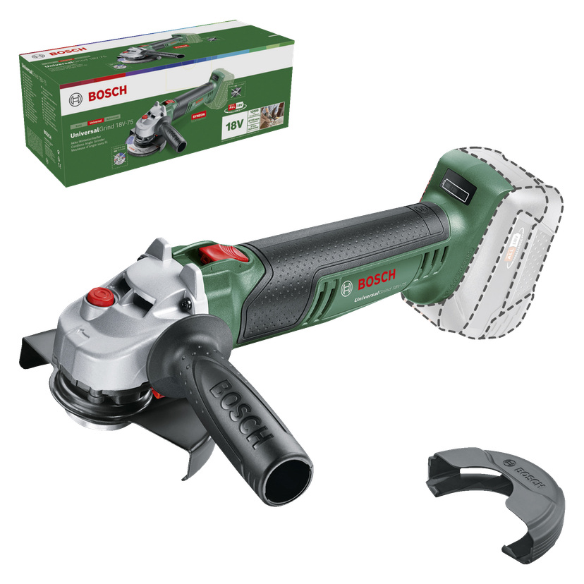 Batteridrevet vinkelsliper 18 V Ø125 mm