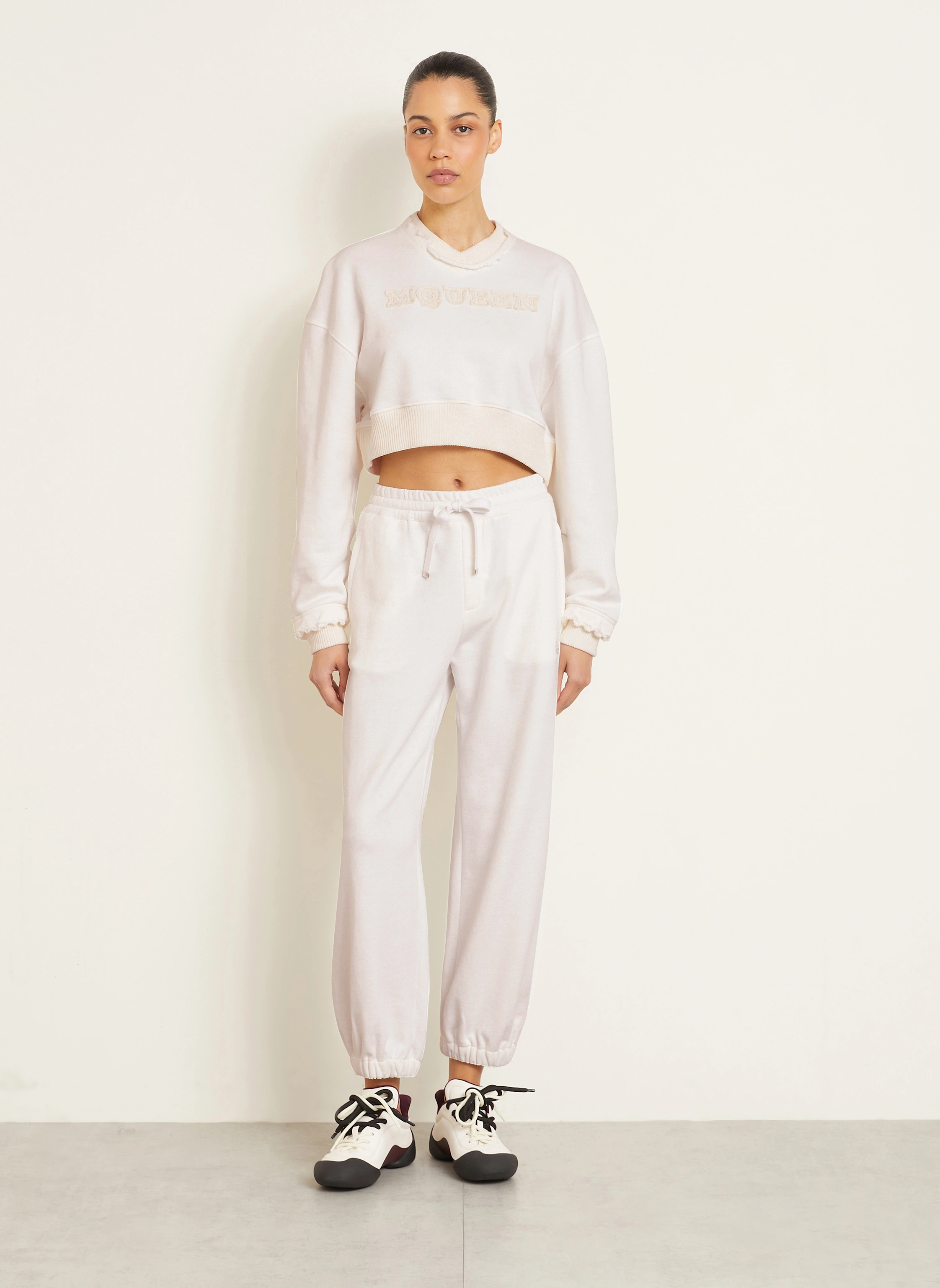 Alexander McQUEEN Cropped-Sweatshirt
