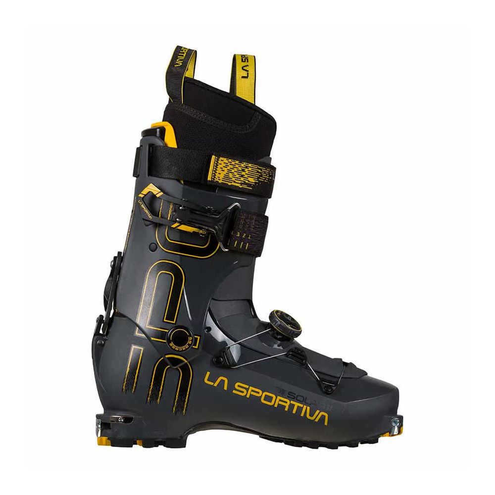 La Sportiva SOLAR II - Chaussures ski randonné Homme carbon/yellow
