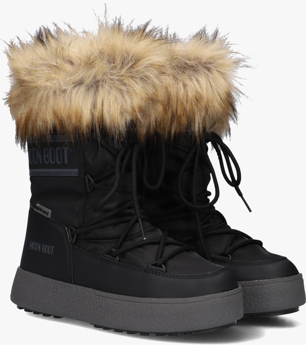 MOON BOOT zwarte moon boot  mb ltrack monaco low