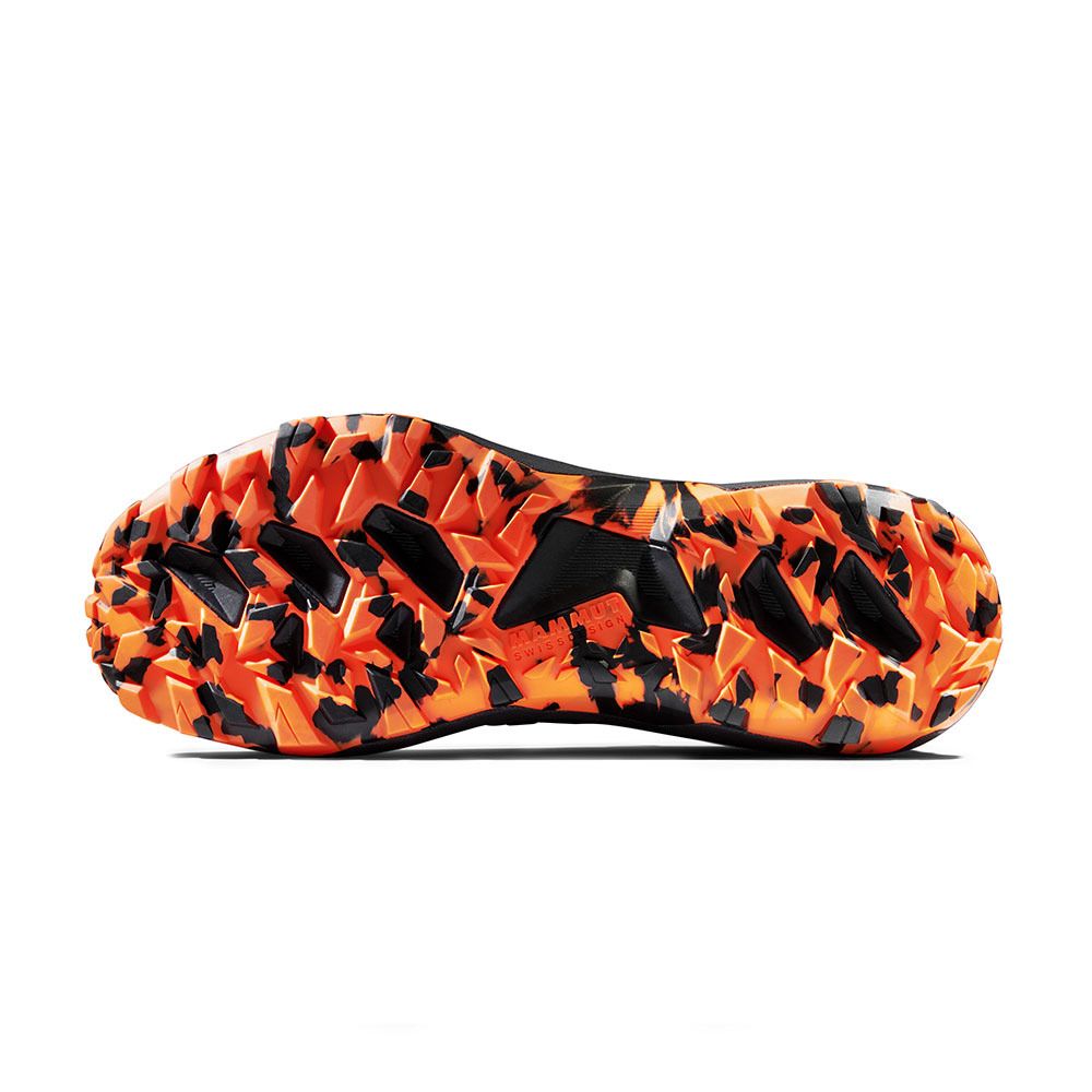Mammut SERTIG II LOW - Chaussures randonné Homme black/vibrant orange