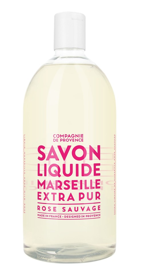 COMPAGNIE DE PROVENCE - Flydende Marseille Sæbe Wild Rose Genopfyld 1000 ml