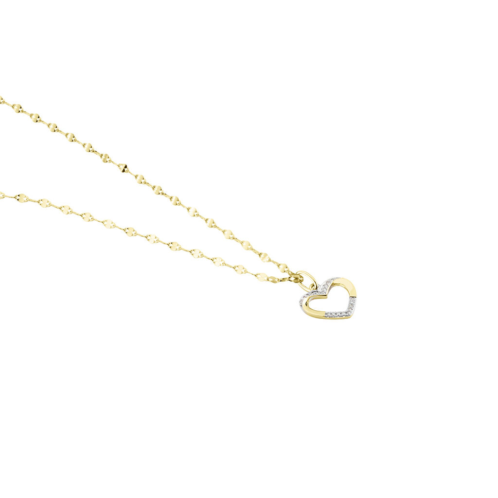 Collier Kalliope Jaune Diamant Blanc