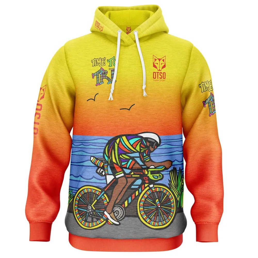 Otso Time to tri Man Bike kapuzenpullover