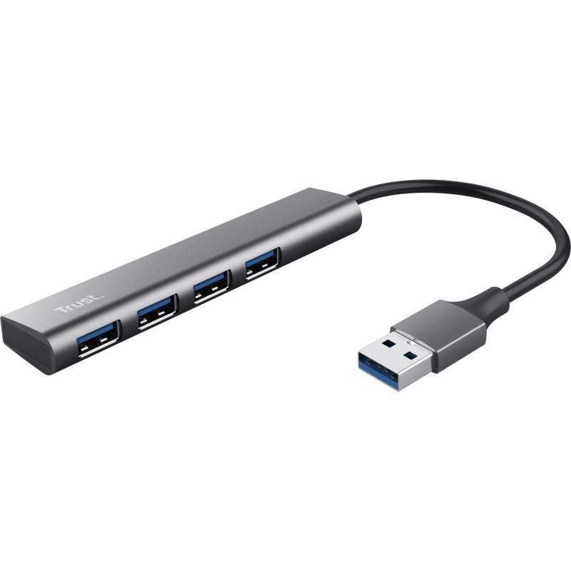 Trust Halyx USB 3.2 Gen 1 (3.1 Gen 1) Type-A 5 Mbit/s Noir, Gris