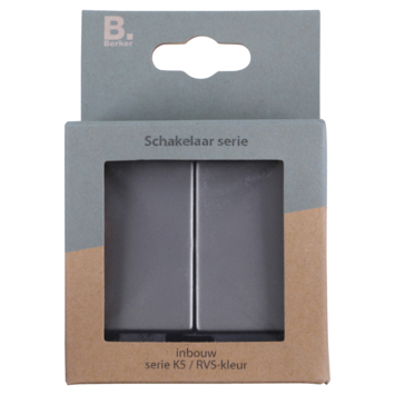 Berker K5 Serieschakelaar RVS