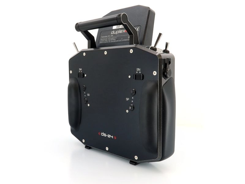 Jeti Fernsteuerung DS-24II Gray 24 Kanal, Duplex EX Professioneller 24-Kanal-Sender mit Geber auf Rückseite