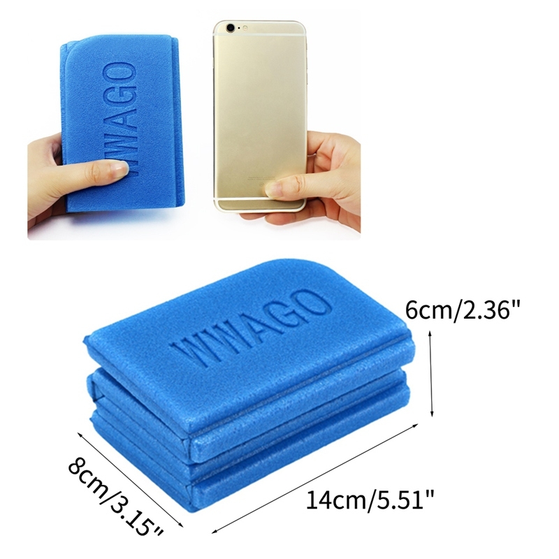 (385x275x8mm) Faltbares Thermo Outdoor Sitzkissen für Camping / Wandern / Festivals / Picknick / Stadion - Blau
