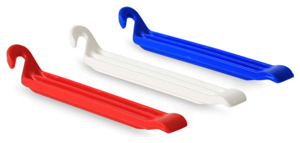 Kit de 3 Démonte-pneus Zéfal DP20 Rouge Blanc Bleu