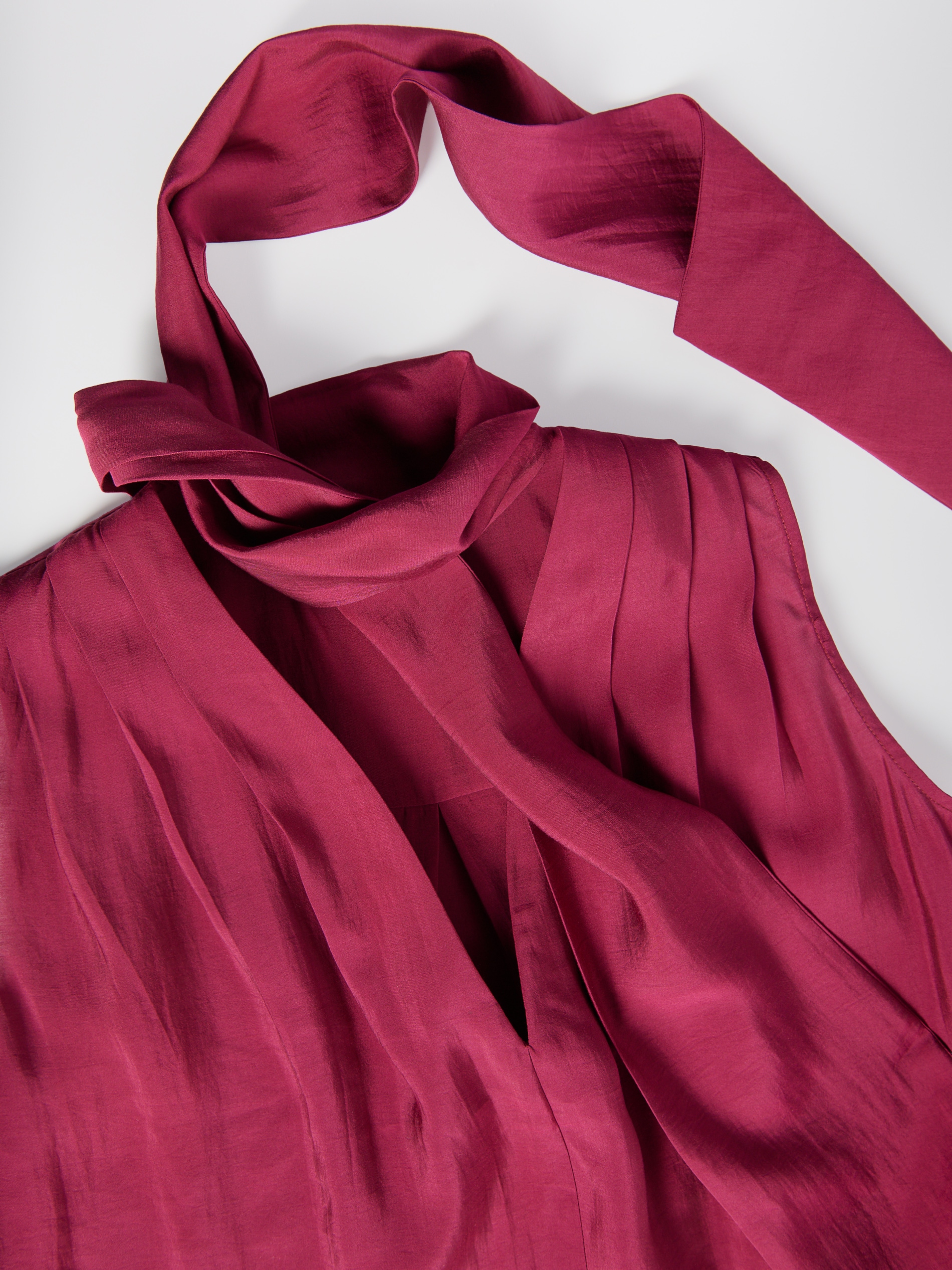 Bluse mit Schal