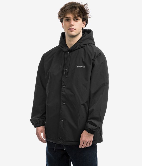 Carhartt WIP Hooded Coach Jacke (black white)