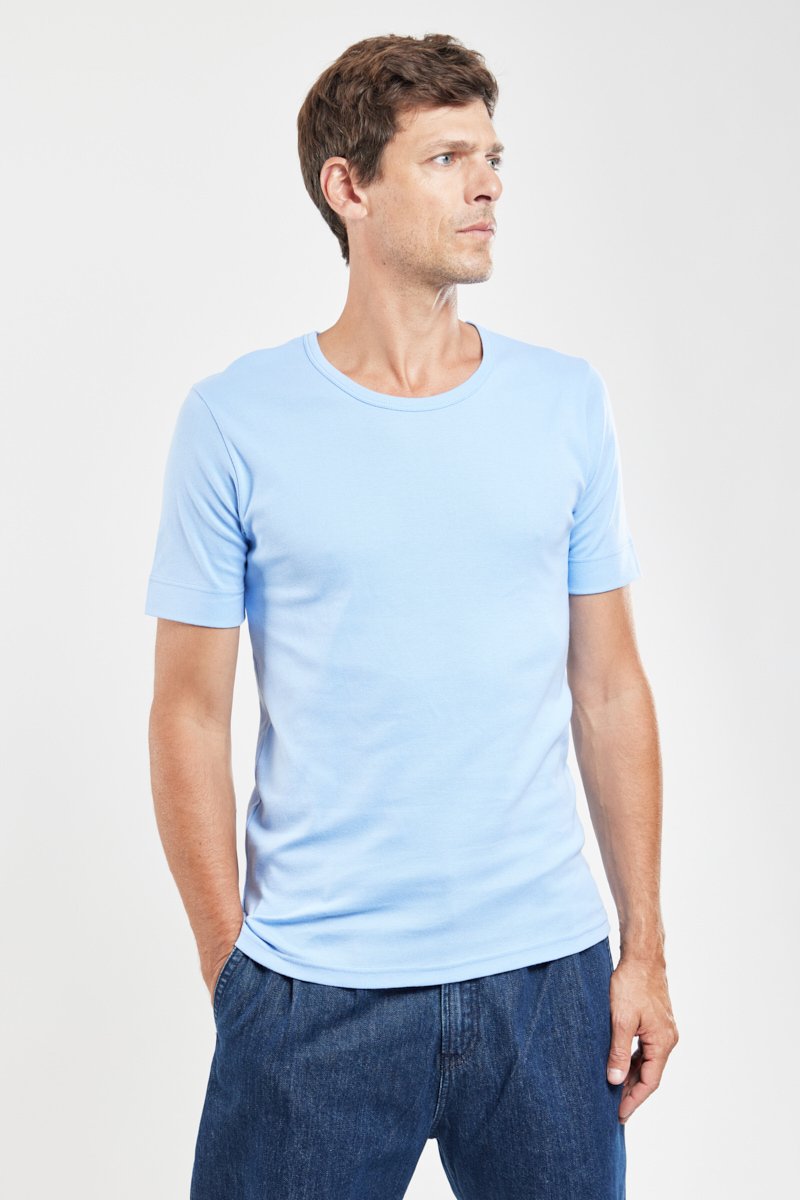 T-shirt col rond - coton épais issu de l’agriculture biologique
