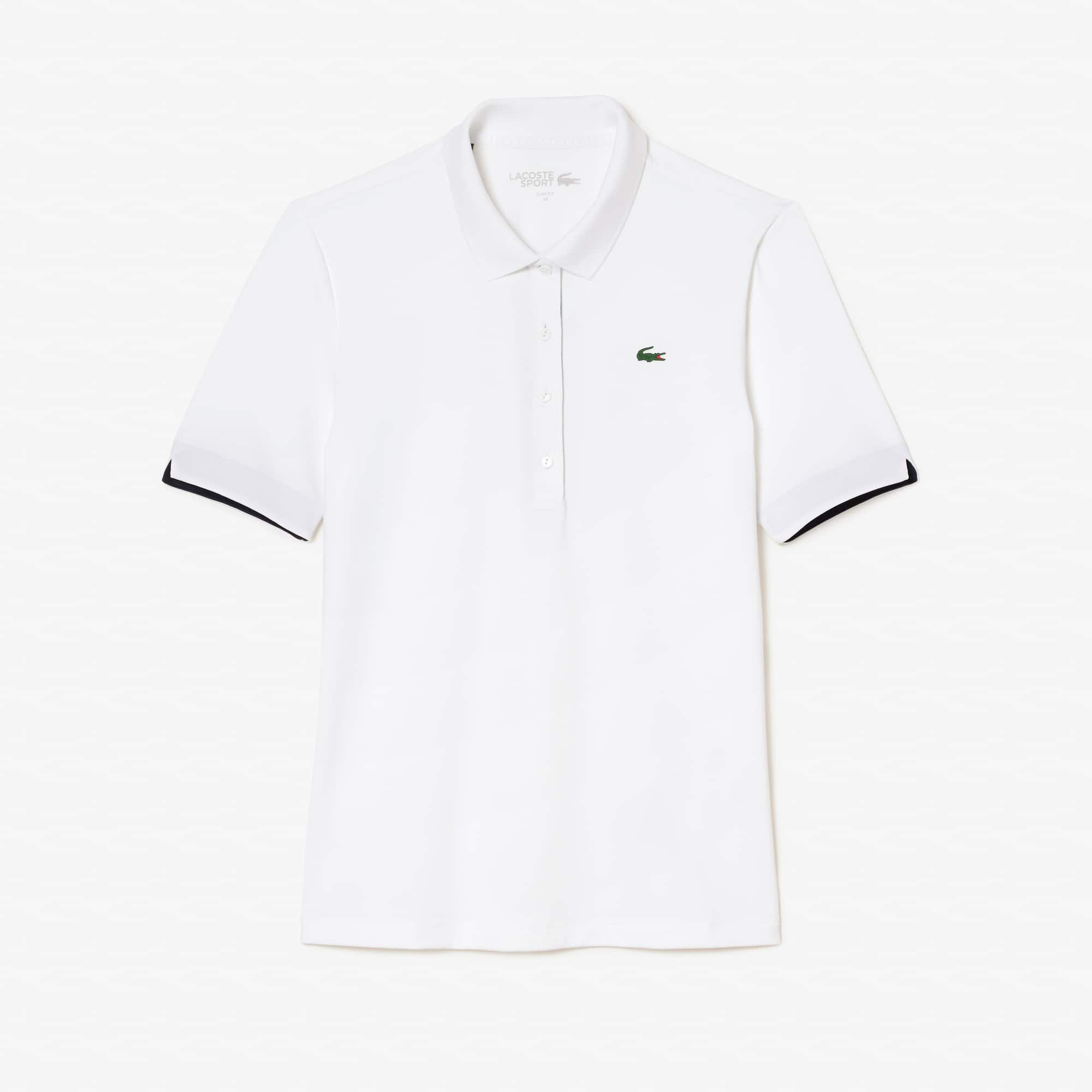 Polo Golf Lacoste SPORT stretch et respirant Manches Courtes - Blanc - Lacoste - Femme