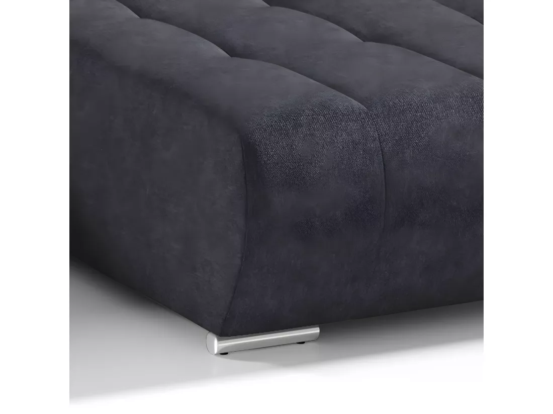 Canapé U 5 places convertible coffre Jonas Gris anthracite