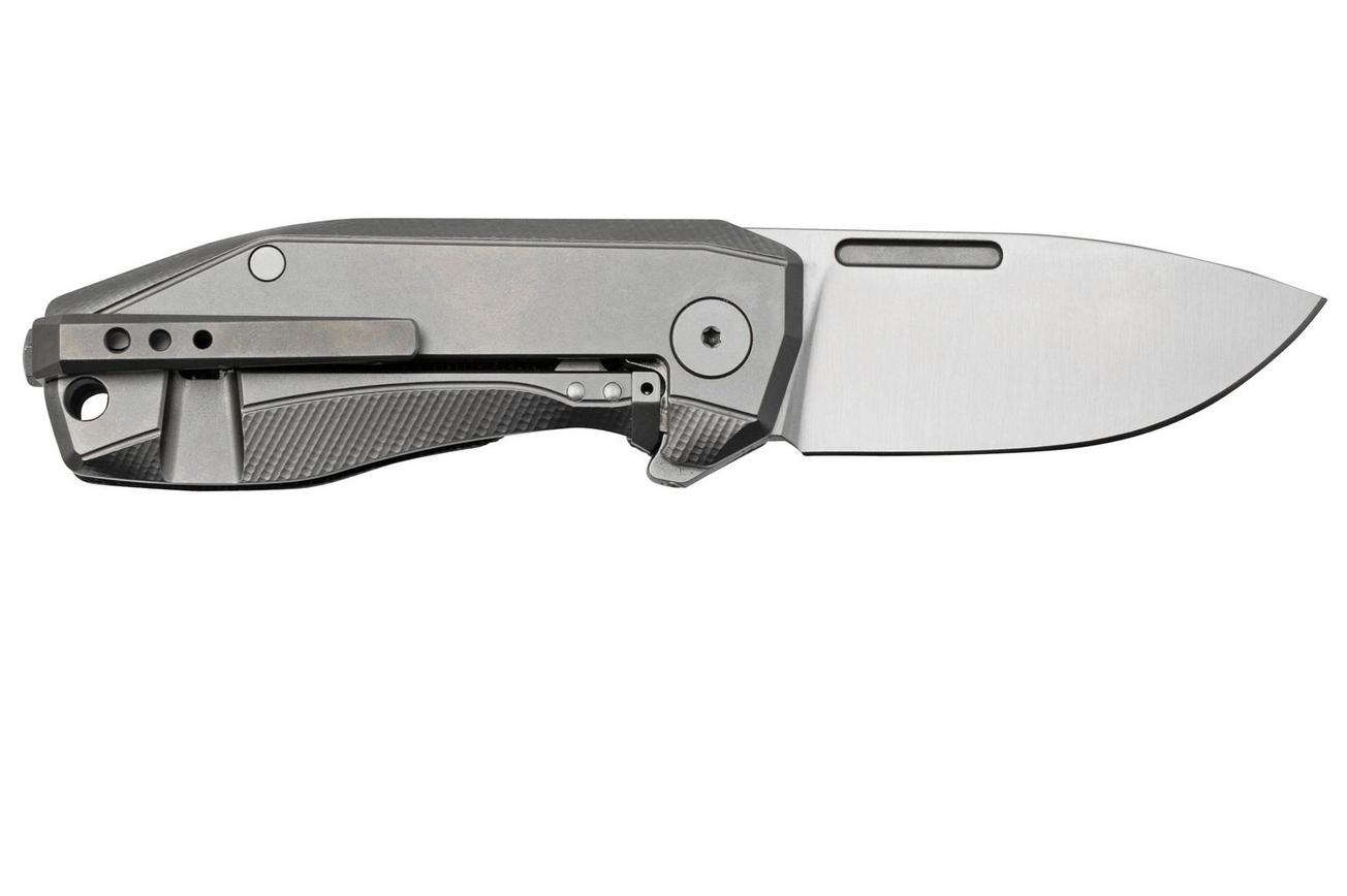 LionSteel Nano NA01-CVB Frame Lock, Magnacut, Black Canvas Micarta, zakmes