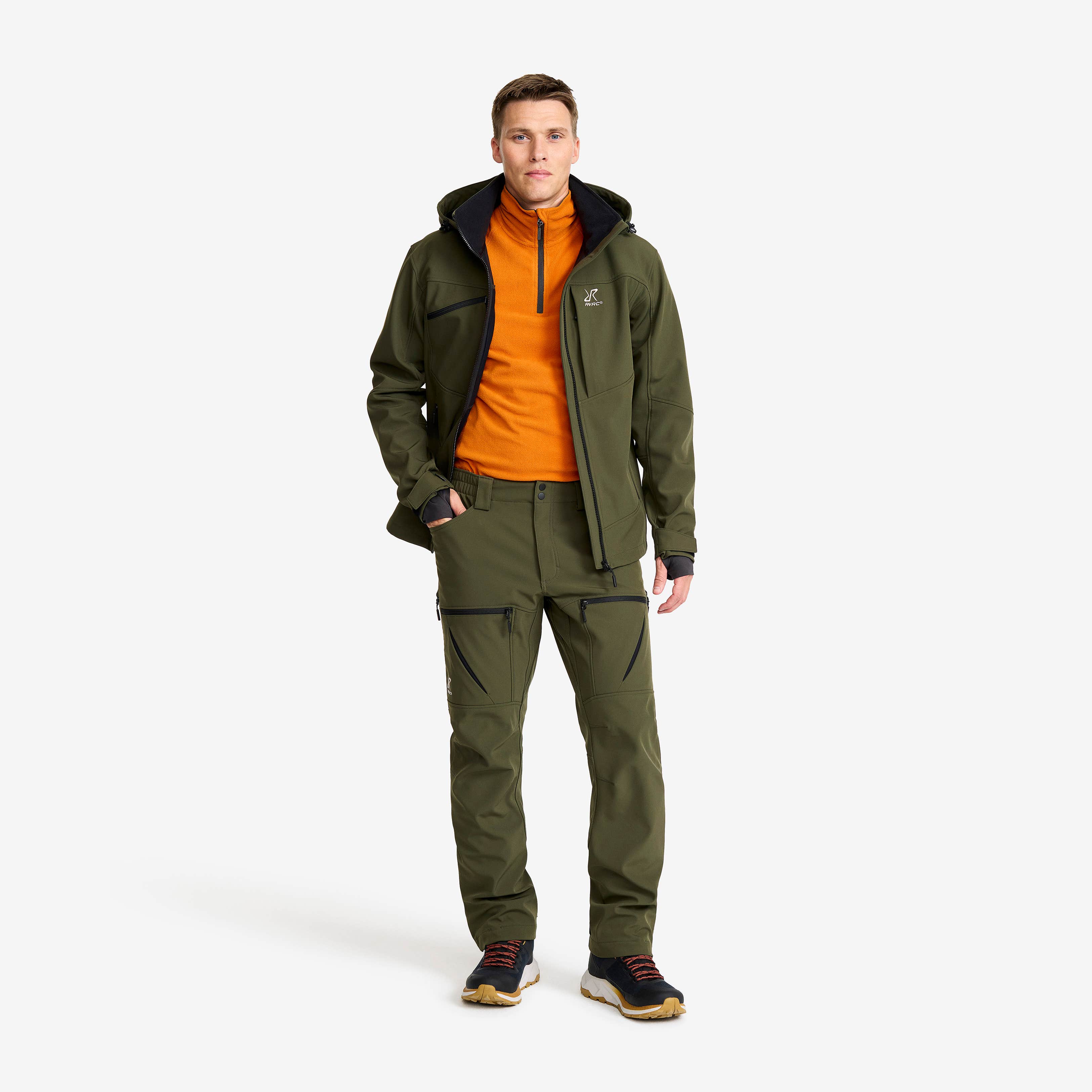 Hiball Softshell Pants Herre Forest Night