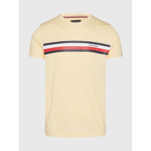 Tommy Hilfiger Monotype Stripe T-shirt, Gul, 3XL