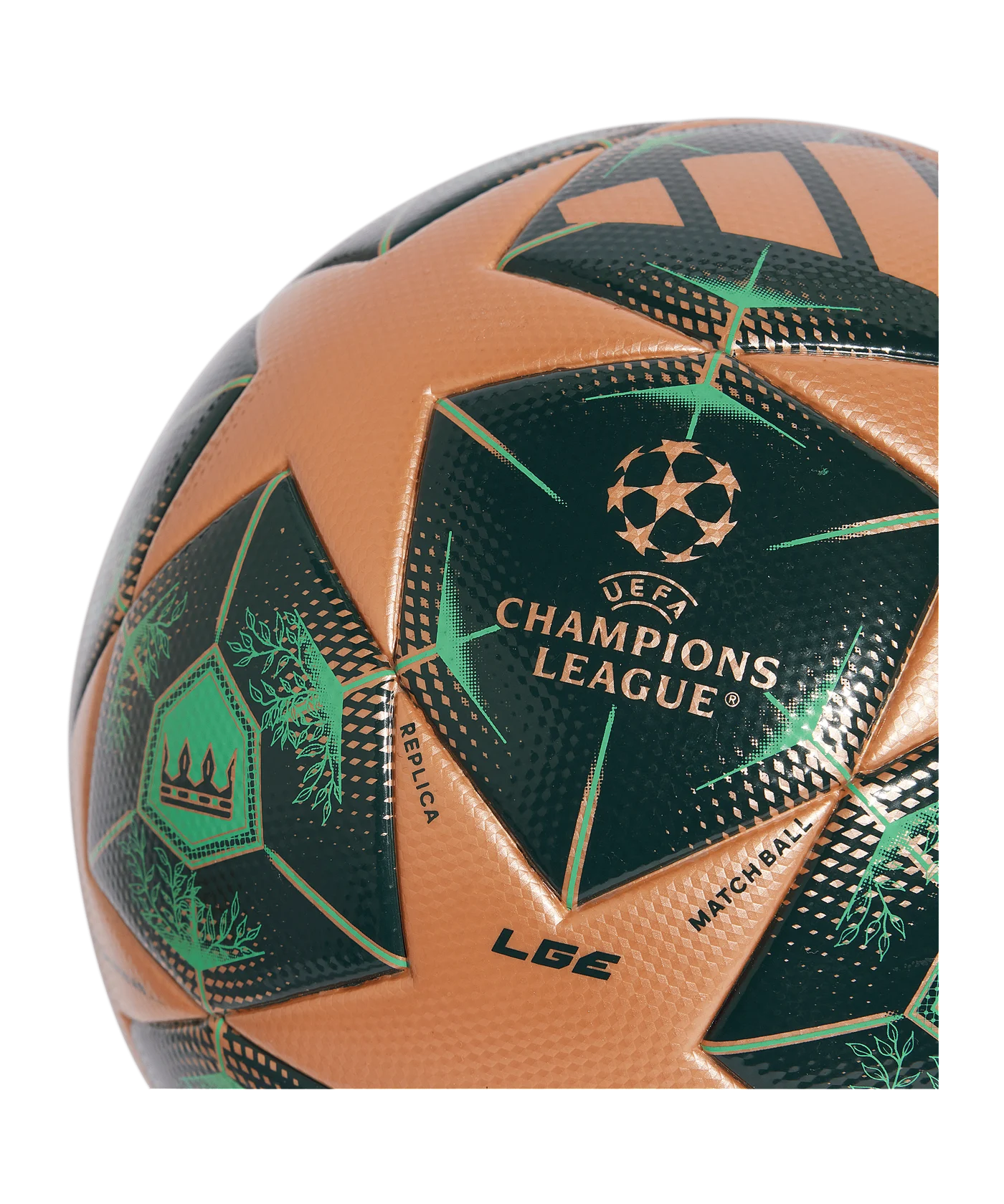 adidas UCL Final Ball München 2025 Trainingsball Braun Grün