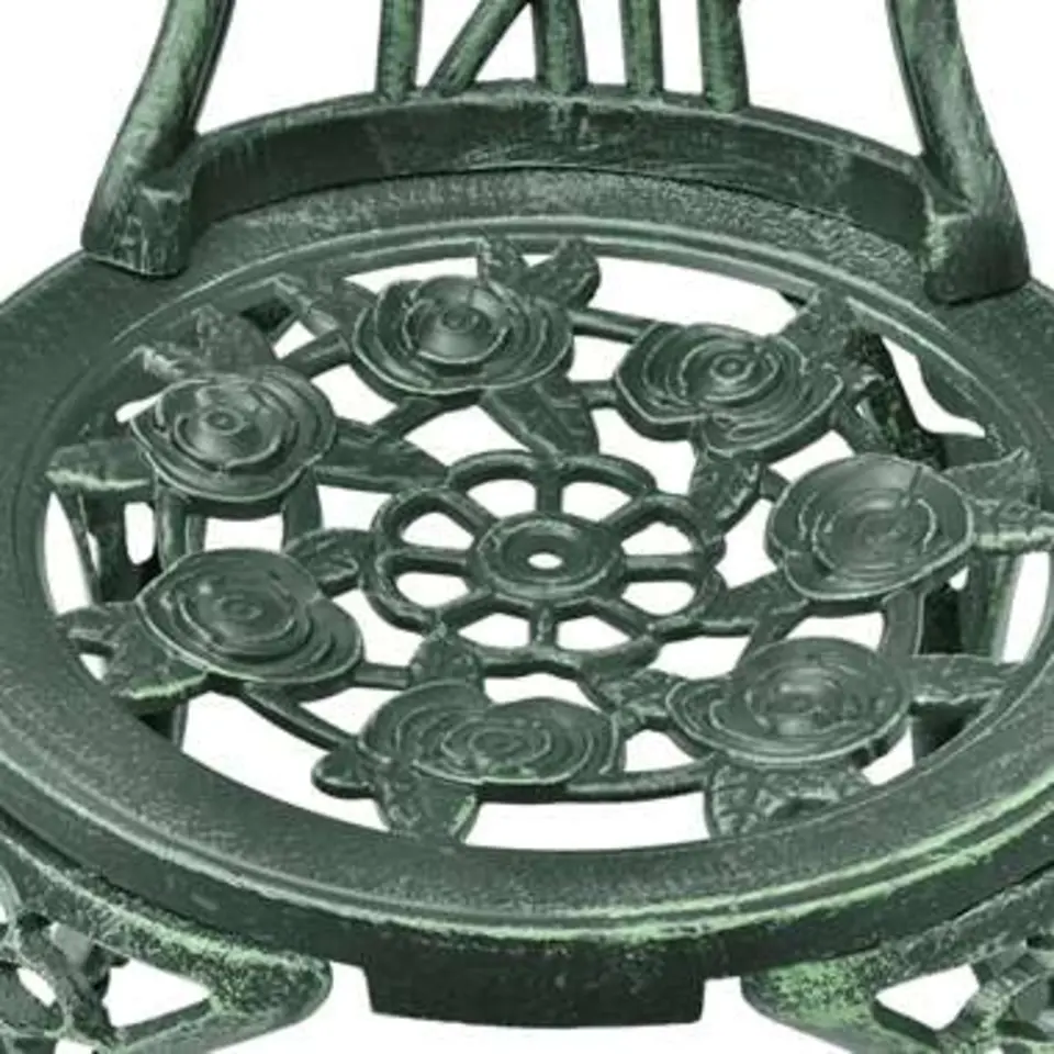 vidaXL - Bistroset Bistrosets - Groen - Aluminium