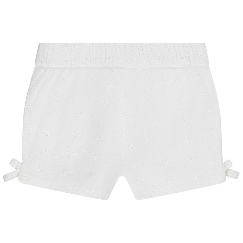 Short en broderie anglaise pour bébé fille - Blanc