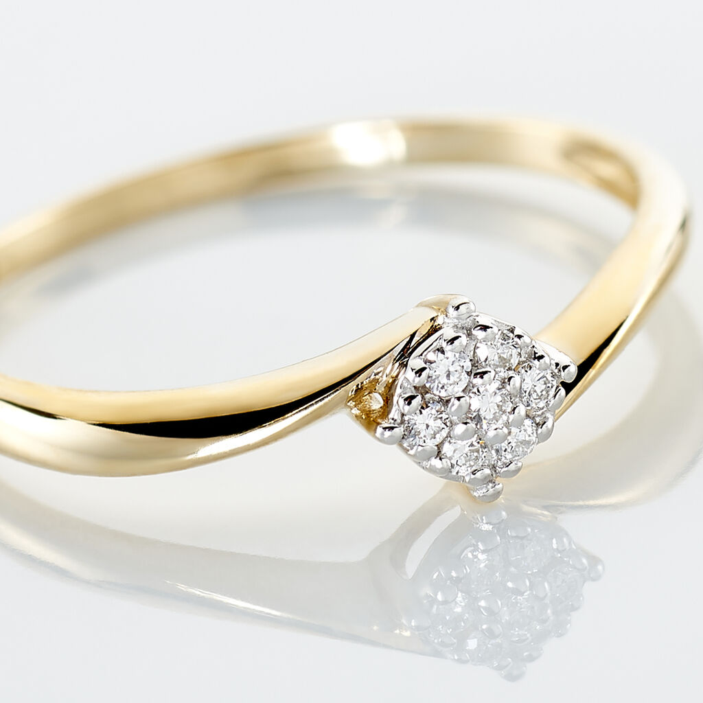 Bague Solitaire Lysia Or Jaune Diamant