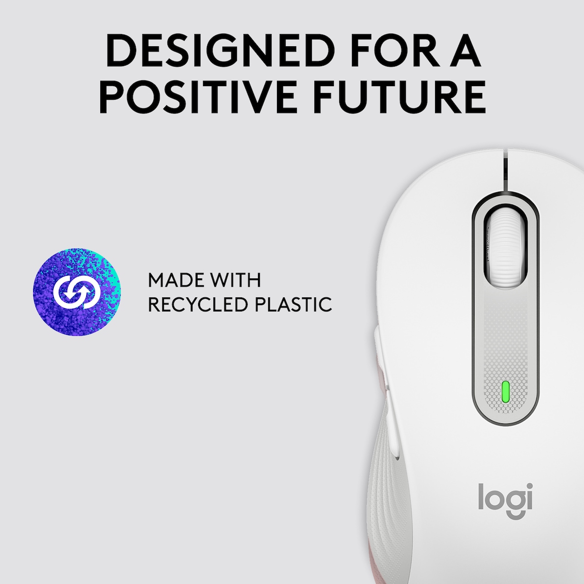 Logitech Signature M650 Wireless Mouse (hvit)
