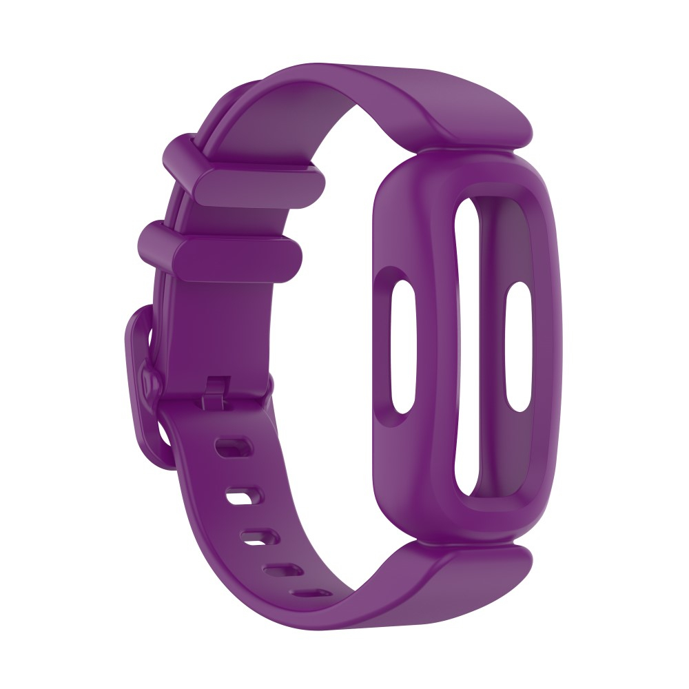(Gr. XS) Fitbit Ace 3 / Inspire 2 / Inspire HR / Inspire Gummi Armband mit Dornschliesse (Gelenkumfang 130-200 mm) - Violett